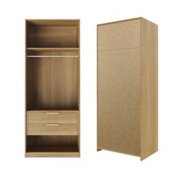Guarda-roupa Modular 80cm sem Portas com Gaveteiro Jade Cabecasa Madeiramadeira - 2
