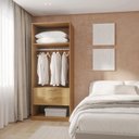 Ver imagem 1 de Guarda-roupa Modular 80cm sem Portas com Gaveteiro Jade CabeCasa MadeiraOriginals