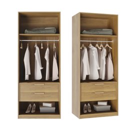 Guarda-roupa Modular 80cm sem Portas com Gaveteiro Jade Cabecasa Madeiramadeira - 4