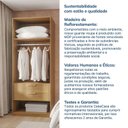 Ver imagem 6 de Guarda-Roupa Planejado 80cm sem Portas com Gaveteiro Jade CabeCasa MadeiraOriginals Amarelo/Avelã