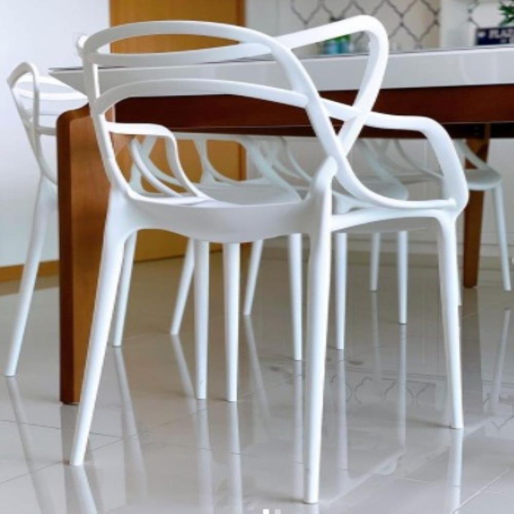 Kit 6 Cadeiras Allegras Brancas - 5