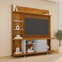 Ver imagem 1 de Estante para TV e Home Theater até 47 Polegadas 160CMX175CM 1 Porta Basculante Taurus Marrom