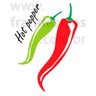 Adesivo de Geladeira Pimentas Hot Pepper-Grande 50x72cm - 2
