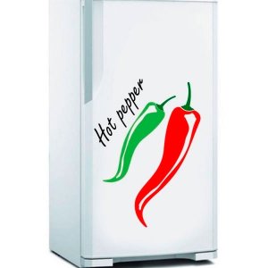 Adesivo de Geladeira Pimentas Hot Pepper-Grande 50x72cm