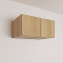 Ver imagem 1 de Ponte Planejada 80cm com 2 Portas Jade CabeCasa MadeiraOriginals Amarelo/Avelã
