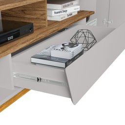 Rack para Tv até 70 Polegadas 2 Portas 1 Gaveta 2 Nichos Decor - 9