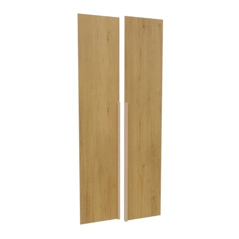 Kit 2 Portas para Guarda-Roupa Modular 80cm Jade CabeCasa MadeiraOriginals Amarelo/Avelã