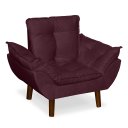 Ver imagem 2 de Mini Poltrona Cadeira Opala Infantil de Criança Suede