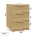 Ver imagem 4 de Mesa de Cabeceira 3 Gavetas Jade CabeCasa MadeiraOriginals