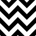 Ver imagem 1 de Papel de Parede Decorativo Chevron Clássico Preto e Branco 1,5m