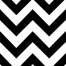 Papel de Parede Decorativo Chevron Clássico Preto e Branco 1,5m - 1
