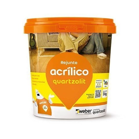 Rejunte Acrílico Marrom Café 01 Kilo - Quartzolit