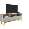Rack Estilo Retrô para Tv até 65 Polegadas Pés de Madeira Elegant - 2