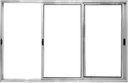 Ver imagem 1 de Vitro de Aluminio 3 Planos Móveis sem Grade Linha Modular:1,00 X 1,00/brilhante