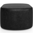 Ver imagem 6 de Puff Decorativo Orgânico para Living Quarto 70cm Doha W01 Couríssimo Preto - Lyam Decor