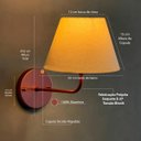 Ver imagem 2 de Arandela Luminária de Parede Curvada Decoração Iluminação Casa Quarto Sala Banheiro Escritório