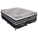Ver imagem 1 de Cama Box com Colchão Queen Size Silver Star Air Firme Castor 158x198