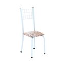 Ver imagem 5 de Conjunto de Mesa Tubular 100x60cm Tampo em Topázio com 4 Cadeiras Dany Branco/Bege