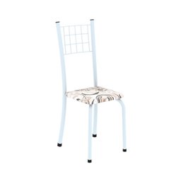 Conjunto de Mesa Tubular 100x60cm Tampo em Topázio com 4 Cadeiras Dany - 5