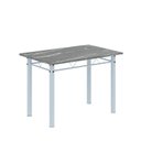 Ver imagem 4 de Conjunto de Mesa Tubular 100x60cm Tampo em Topázio com 4 Cadeiras Dany Branco/Arabesco