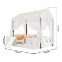 Ver imagem 3 de Cama Casinha Montessoriana Isa MDF +LED +Voal + Escorregador + Colchão Casal Kids - Branco