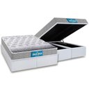 Ver imagem 1 de Cama Box Baú Queen: Colchão Espuma D45 Probel / EP Guarda Costas PróExtreme + Base CRC Courano