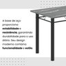 Conjunto de Mesa Tubular 100x60cm Tampo em Topázio com 4 Cadeiras Dany - 10