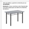 Conjunto de Mesa Tubular 100x60cm Tampo com 4 Cadeiras Dany - 8