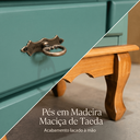 Ver imagem 3 de Mesa Escrivaninha 10 Gavetas Clássica Pés Luiz Xv Sala Quarto Ecomem Verde Musgo - Imbuia