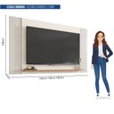 Ver imagem 3 de Painel Ripado Extensível para TV até 55 Polegadas 180CMX108CM Mondrian Marrom