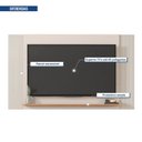 Ver imagem 4 de Painel Ripado Extensível para TV até 55 Polegadas 180CMX108CM Mondrian Marrom