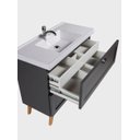 Ver imagem 7 de Gabinete para Banheiro com Cuba e Espelho com LED 80cm Retro MDF Grafite Milano - On Móveis
