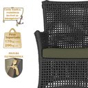 Ver imagem 5 de Jogo Sofá e 2 Poltronas de Área Igapó Alumínio Pintura Marrom Corda Náutica Estofado 13 Trama