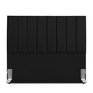 Cabeceira Estofada Carla 160 Cm Corino Preto
