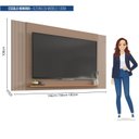 Ver imagem 3 de Painel Ripado Extensível para TV até 65 Polegadas 180CMX108CM Mondrian Marrom