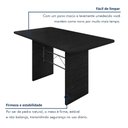 Ver imagem 5 de Mesa de Jantar Retangular Tampo 140x75cm Base Ardósia Indiano