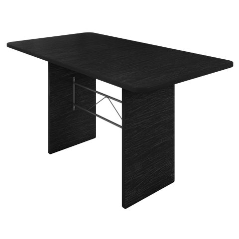 Mesa de Jantar Retangular Tampo 140x75cm Base Ardósia Indiano