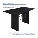 Ver mais imagens de Mesa de Jantar Retangular Tampo 140x75cm Base Ardósia Indiano