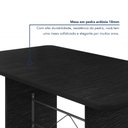 Ver imagem 4 de Mesa de Jantar Retangular Tampo 140x75cm Base Ardósia Indiano