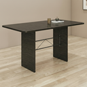 Ver imagem 2 de Mesa de Jantar Retangular Tampo 140x75cm Base Ardósia Indiano