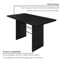 Ver imagem 5 de Mesa de Jantar Retangular Tampo 140x75cm Base Ardósia Indiano