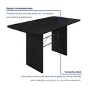 Ver mais imagens de Mesa de Jantar Retangular Tampo 140x75cm Base Ardósia Indiano
