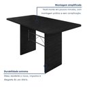 Ver imagem 6 de Mesa de Jantar Retangular Tampo 140x75cm Base Ardósia Indiano