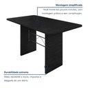 Ver imagem 6 de Mesa de Jantar Retangular Tampo 140x75cm Base Ardósia Indiano