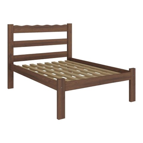 Cama de Casal Madeira Maciça para Colchão 128-138x188cm Multimóveis