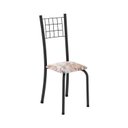Ver imagem 5 de Conjunto de Mesa Tubular 100x60cm Tampo com 4 Cadeiras Dany Preto/Bege