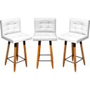 Ver imagem 1 de Kit 3 Banqueta Grace Para Cozinha Gourmet Ou Balcão Área Gourmet Pés Palito Corino