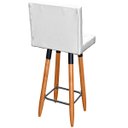 Ver imagem 5 de Kit 3 Banqueta Grace Para Cozinha Gourmet Ou Balcão Área Gourmet Pés Palito Corino