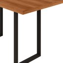 Ver imagem 4 de Mesa de Jantar 6 Lugares Industrial Madeira 136x75cm Marrom Preto