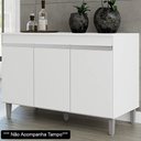 Ver imagem 2 de Gabinete Balcão Adams 3 Portas para Cozinha Branco